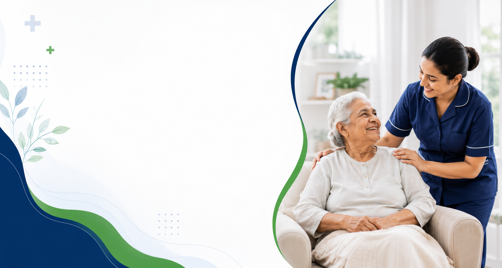 Maa Mangala Caregiver helping patient